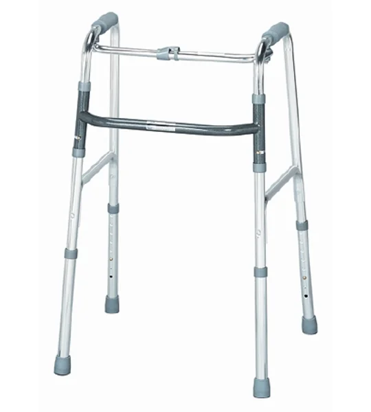 Single Release Folding Walker Adult Aluminum 300 lbs. 32 to 36 Inch