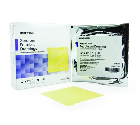 Xeroform Petrolatum Dressing Gauze Bismuth Tribromophenate 4 x 4