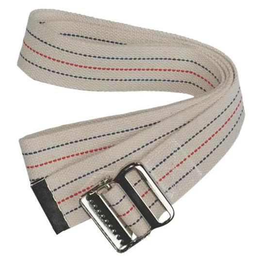 Skil-Care Pinstripe White Gait Belt 60"