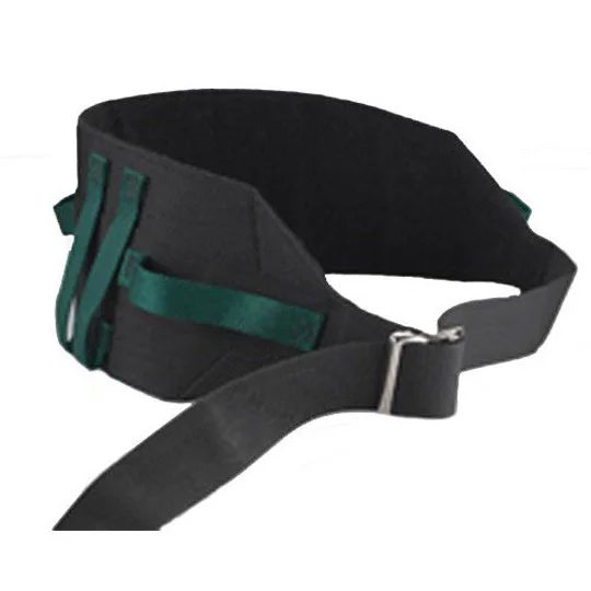 Gait Belt 55 Inch Green& Black Nylon with Handles 55"