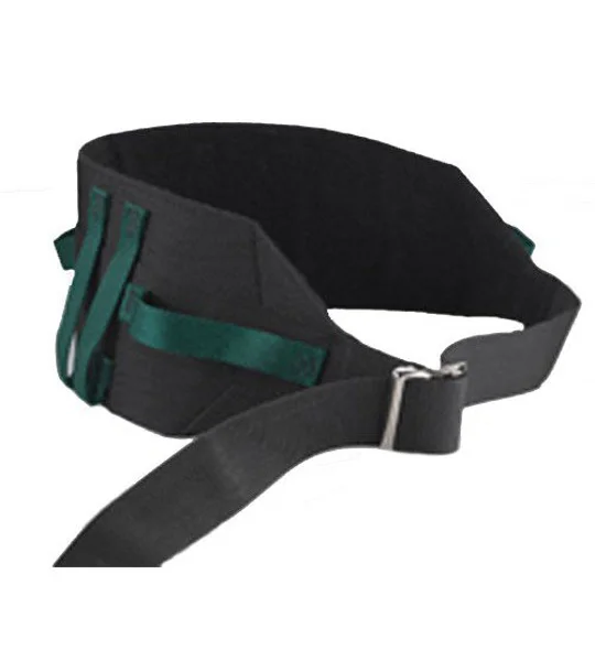 Gait Belt 55 Inch Green& Black Nylon with Handles 55"
