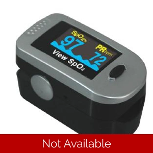 Finger Pulse Oximeter View SpO2 Battery Operated