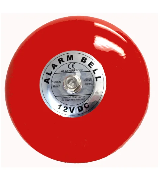 6 Inch Alarm Bell - Fire Gong - Station Alert - 12 Volt
