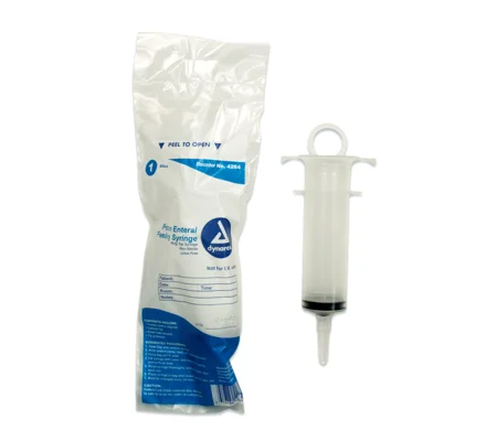 Oral Syringe 60 mL Pole Bag Catheter Tip