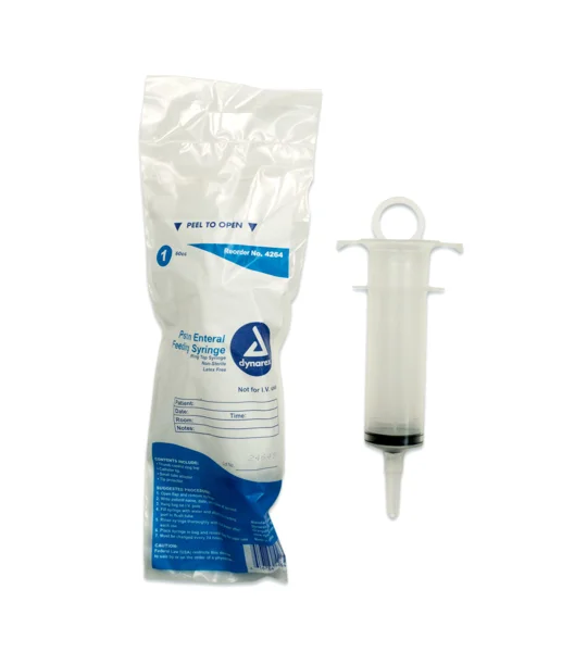 Oral Syringe 60 mL Pole Bag Catheter Tip