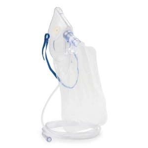 NonRebreather Oxygen Mask Adult Adjustable Elastic Head Strap Swivel