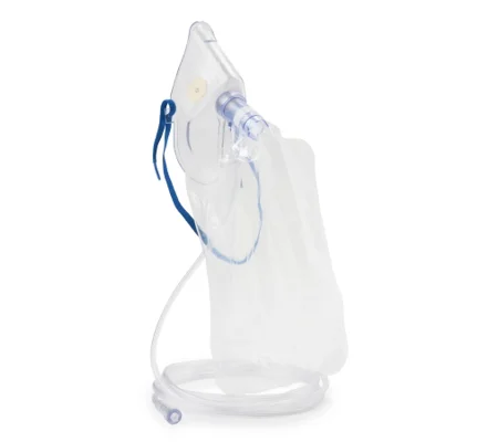 NonRebreather Oxygen Mask Adult Adjustable Elastic Head Strap Swivel