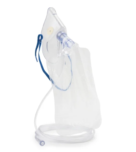 NonRebreather Oxygen Mask Adult Adjustable Elastic Head Strap Swivel