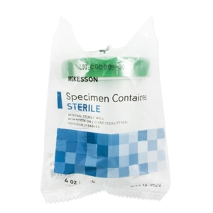 Specimen Container High Density Screw Cap 120 mL 4 oz. Sterile