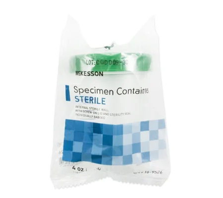 Specimen Container High Density Screw Cap 120 mL 4 oz. Sterile