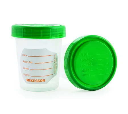 Specimen Container High Density Screw Cap 120 mL 4 oz. Non Sterile