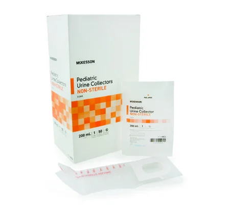 Pediatric Urine Collection Bag 200 mL 7 oz. Non Sterile