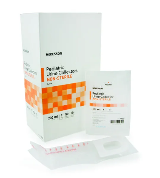 Pediatric Urine Collection Bag 200 mL 7 oz. Non Sterile