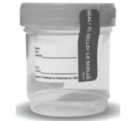 Specimen Container with Temperature Strip Plastic Screw Cap