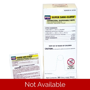 Surface Disinfectant Super Sani-Cloth® Premoistened Wipe 10 Count