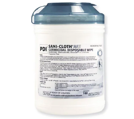 Surface Disinfectant Cleaner Sani-Cloth® AF3 Alcohol Free 160 Count