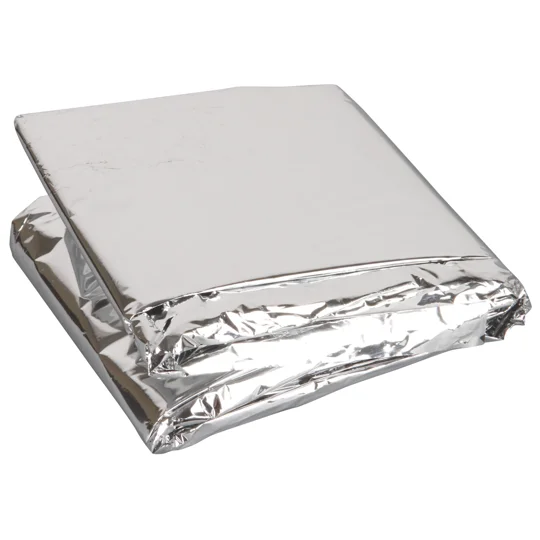 Emergency Space Foil Rescue Blanket Silver 52 x 84