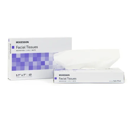 Facial Tissue White 5-7/10 X 7 Inch