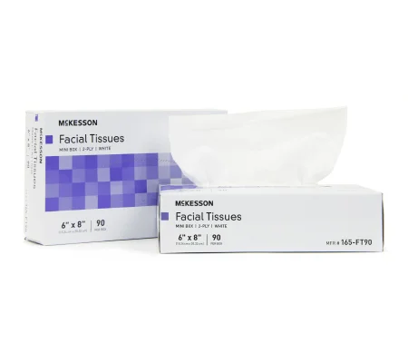 Facial Tissue White 6 X 8 Inch