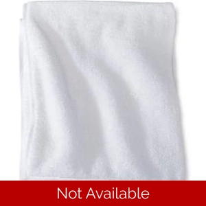 Hospital Bath Towel 22 X 46 Cotton 86 Polyester 14 White Reusable