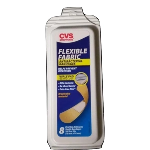 Flexible Fabric Antibacterial Bandages Travel 8 Pack