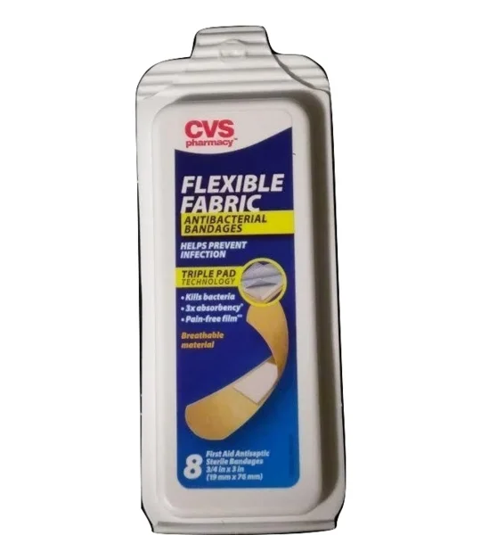 Flexible Fabric Antibacterial Bandages Travel 8 Pack