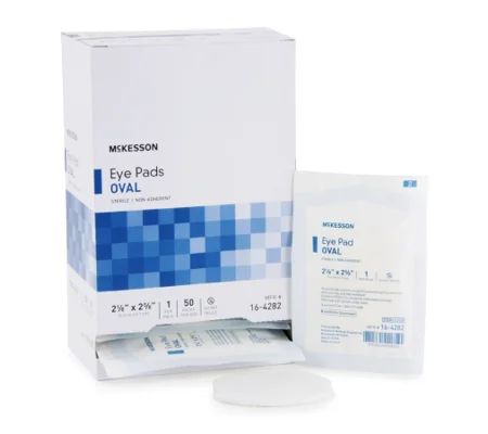 Eye Pad Cotton Polypropylene NonWoven 2-1/8 X 2-5/8 Sterile 10 Pack