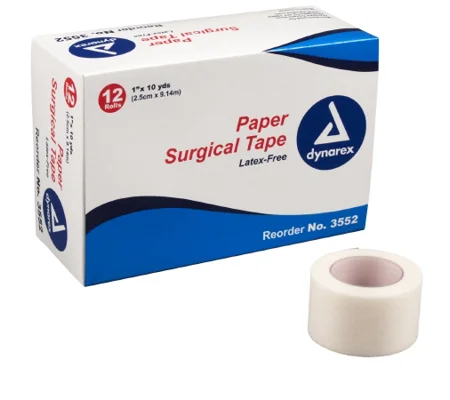 Medical Tape Porous Paper 10 Yard 1 Inch