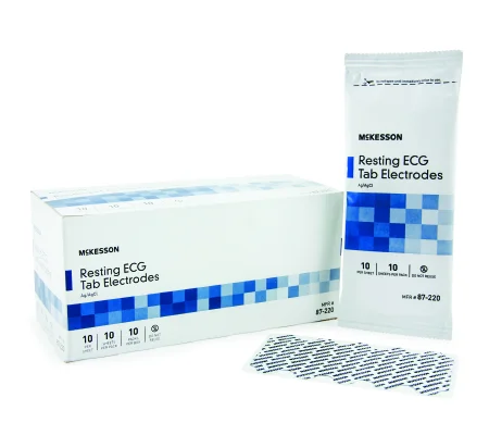 EKG Tab Electrode Diagnostic Non-Radiolucent 10 per Pack