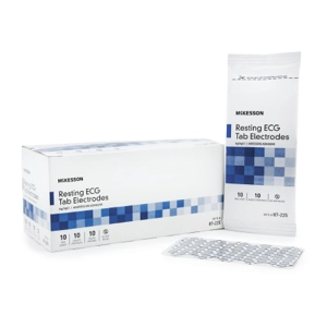 EKG Tab Electrode Resting Non-Radiolucent 10 per Card