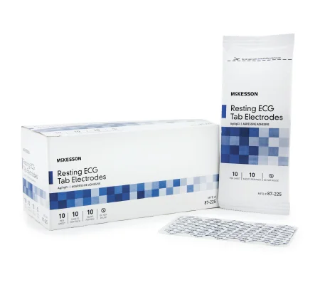 EKG Tab Electrode Resting Non-Radiolucent 10 per Card