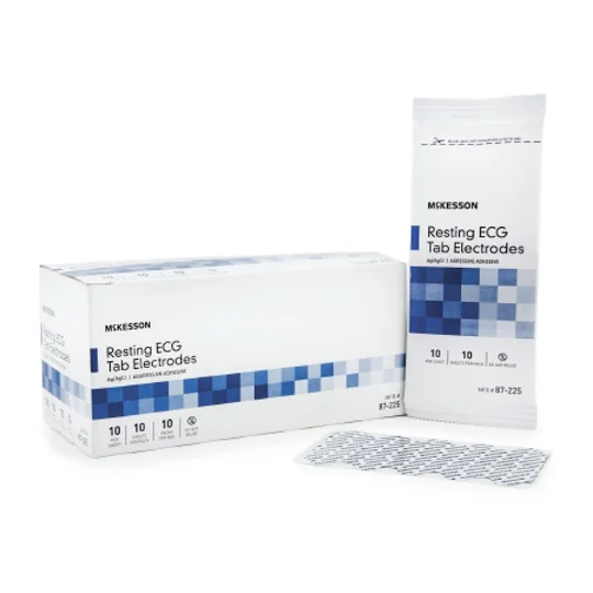 EKG Tab Electrode Resting Non-Radiolucent 10 per Card