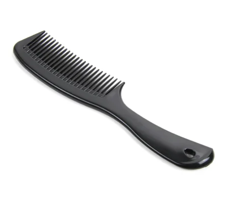 Handle Comb 8.5 Inch Black Polypropylene