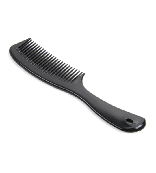 Handle Comb 8.5 Inch Black Polypropylene