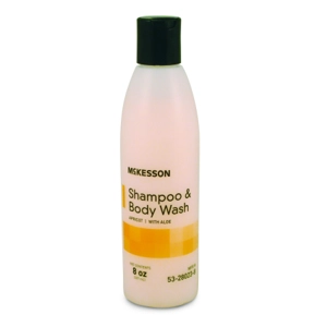 No-Rinse Shampoo - Body Wash 8 oz. Squeeze Bottle Apricot ..