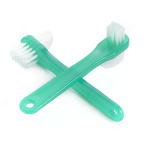 Denture Brush 2-Sided Bristle Green