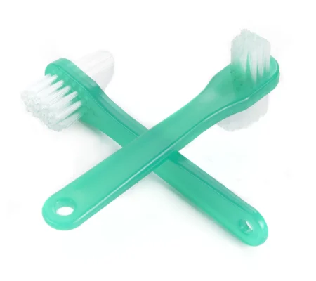 Denture Brush 2-Sided Bristle Green
