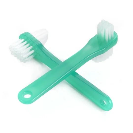Denture Brush 2-Sided Bristle Green