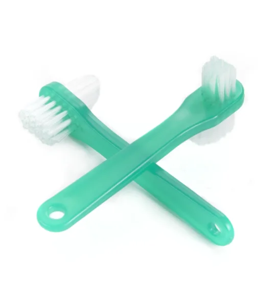 Denture Brush 2-Sided Bristle Green