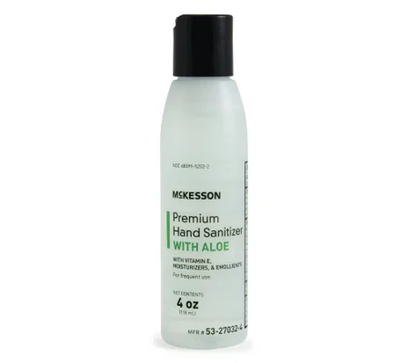 Hand Sanitizer with Aloe Premium 4 oz. Ethanol Gel Bottle