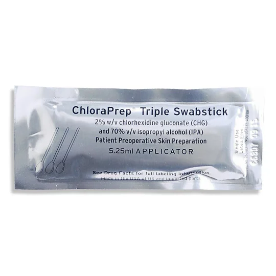ChloraPrep 5.25 mL Chlorhexidine Gluconate Isopropyl Alcohol 3 Pk