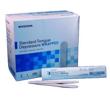 Tongue Depressor McKesson 6 L Inch Wrapped