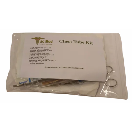 Tactical Emergency Chest Tube Thoracostomy Kit