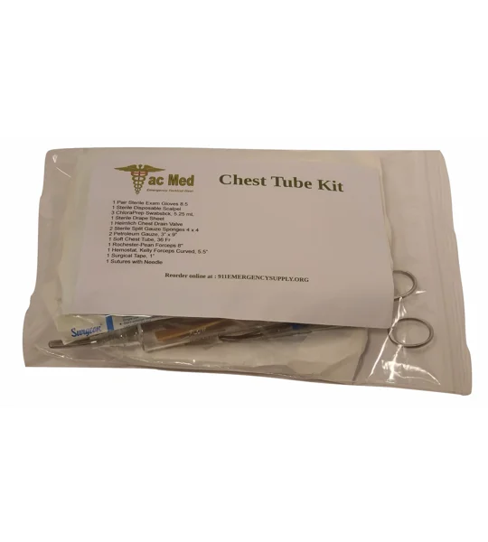 Tactical Emergency Chest Tube Thoracostomy Kit