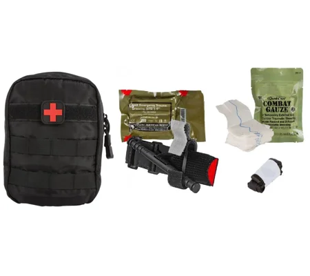 Individual Patrol Officer Kit IPOK with Molle Bag & Combat Gauze