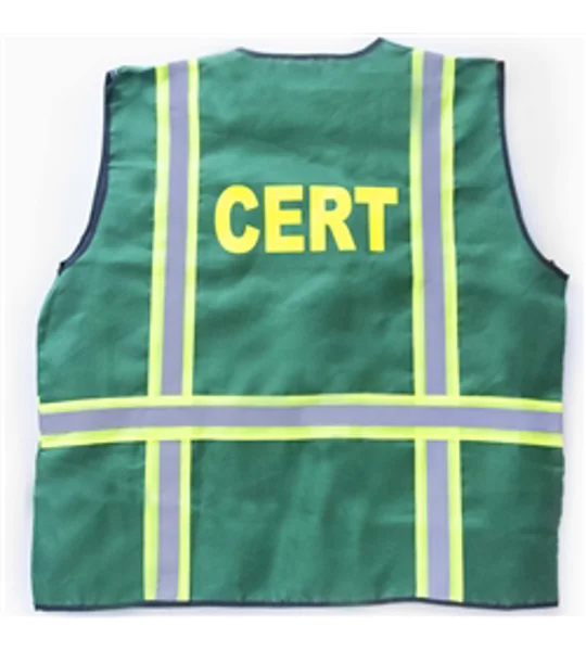 CERT Safety Jacket Vest with Reflective Stripes XXL