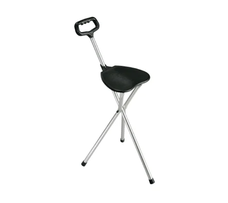 Folding Cane Aluminum 34 to 38 Inch Silver