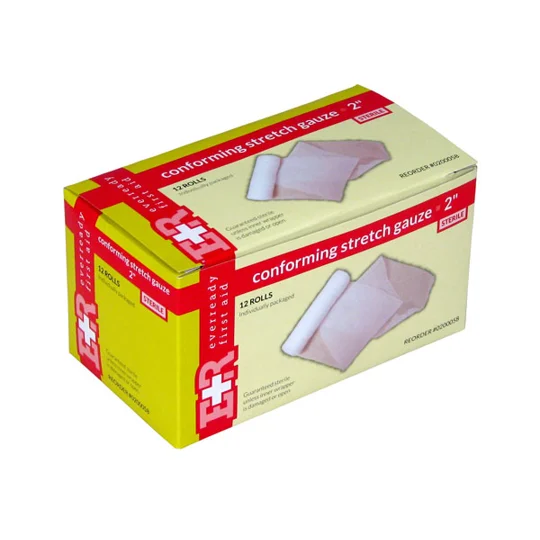 Stretch Gauze Bandages Roller 2" Pack of 12