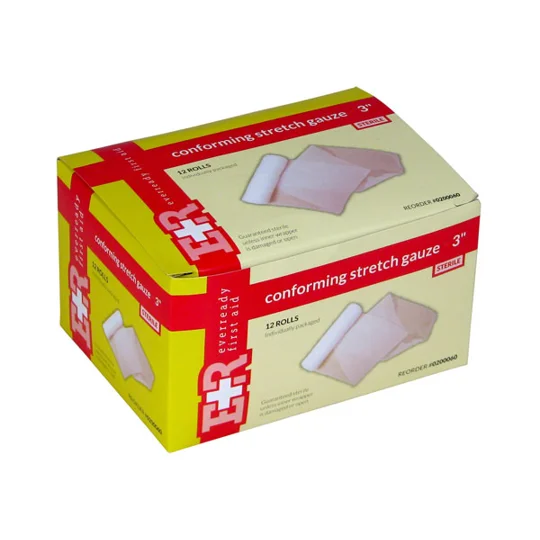 Stretch Gauze Bandages Roller 3" Pack of 12