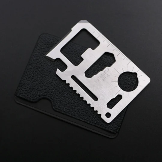 Survival 11 in 1 Survival Camping Pocket Credit Card Multi Tool